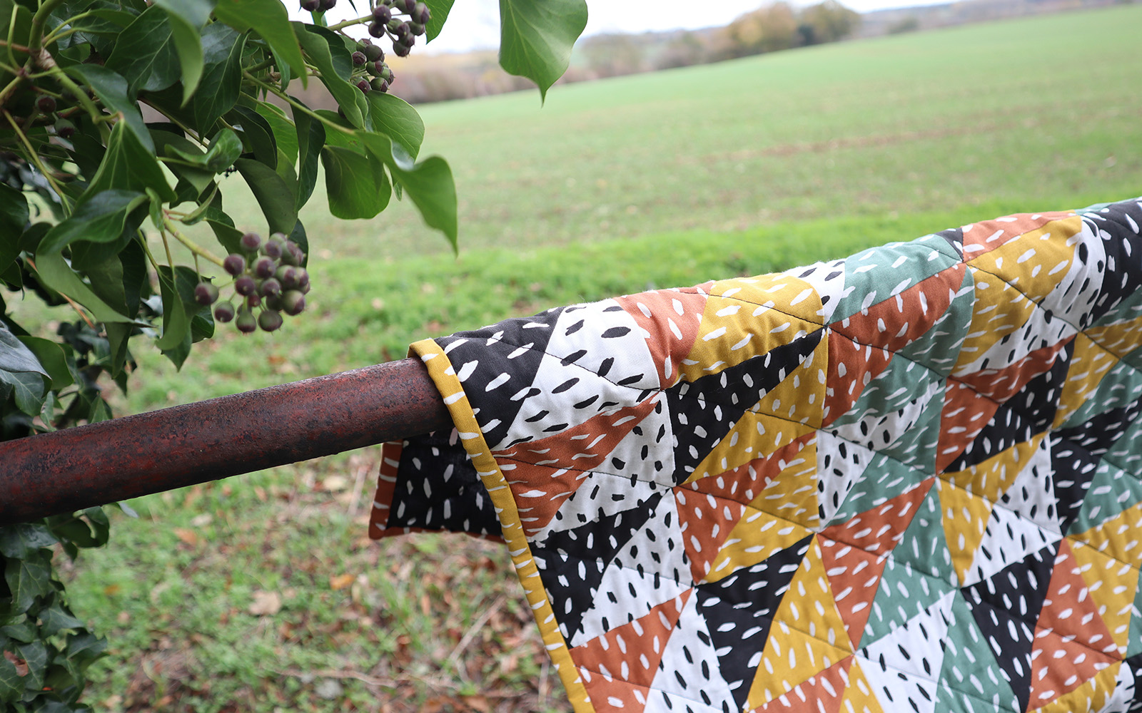 Finished Half Square Triangle Quilt