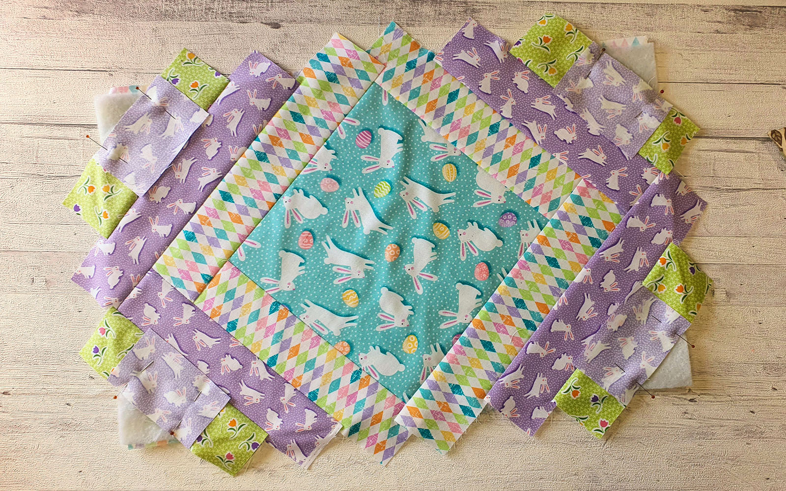 Quilted Easter placemats Brother Blog