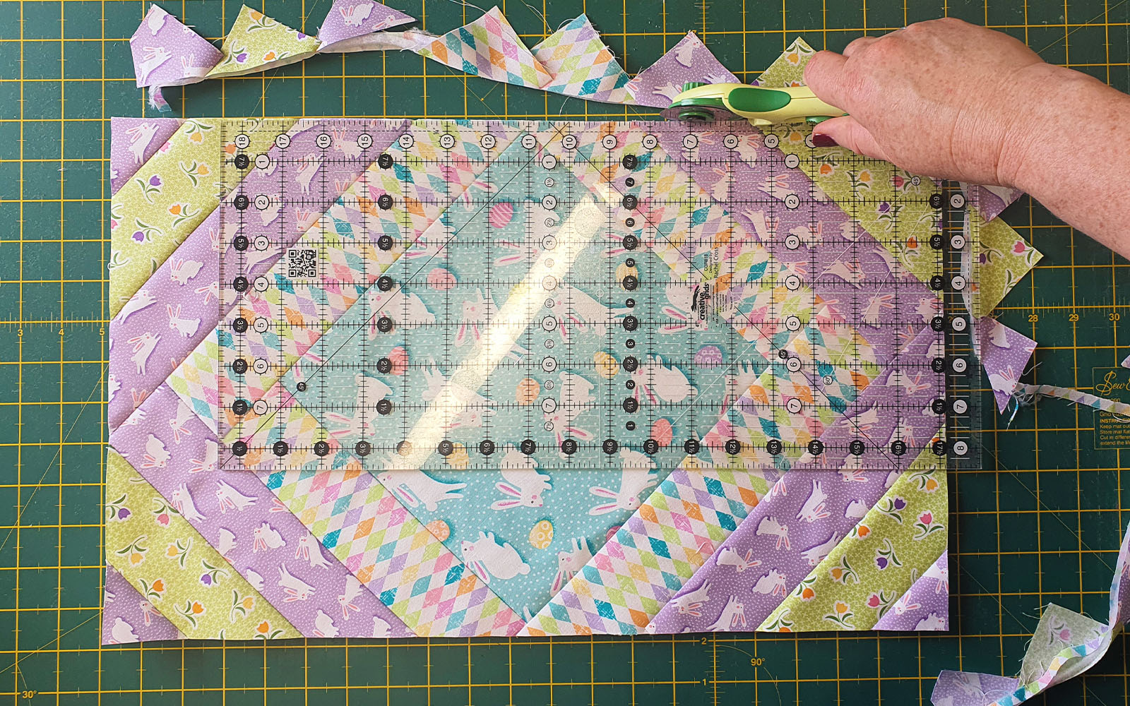 Quilted Easter placemats Brother Blog