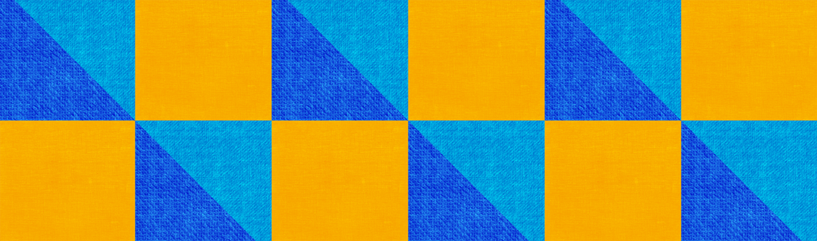 blaues und gelbes Muster