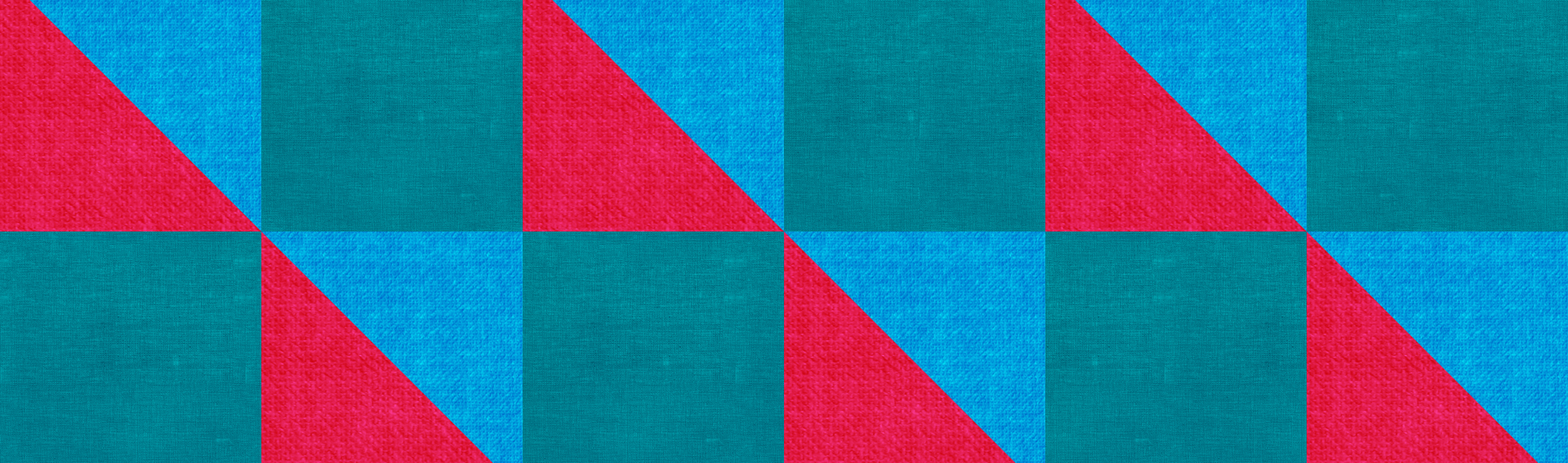 blue, red and teal pattern 