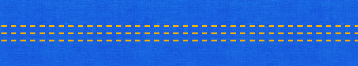 Geel patroon op een blauwe achtergrond