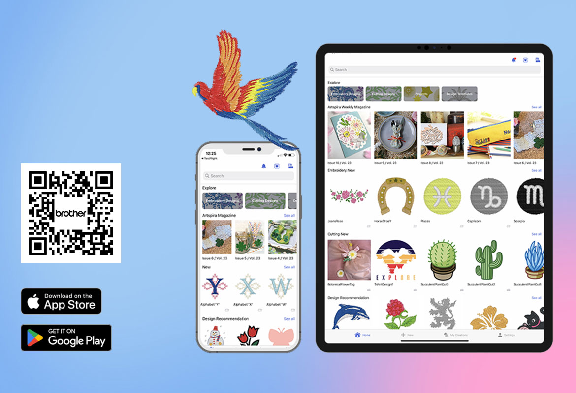 Mobile Geräte zeigen Artspira App
