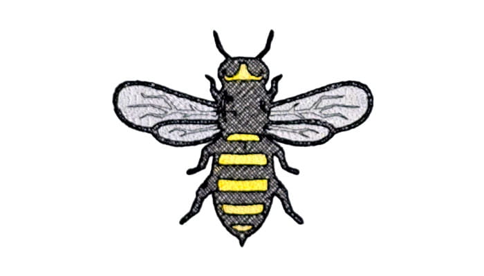 Free Bee Embroidery pattern