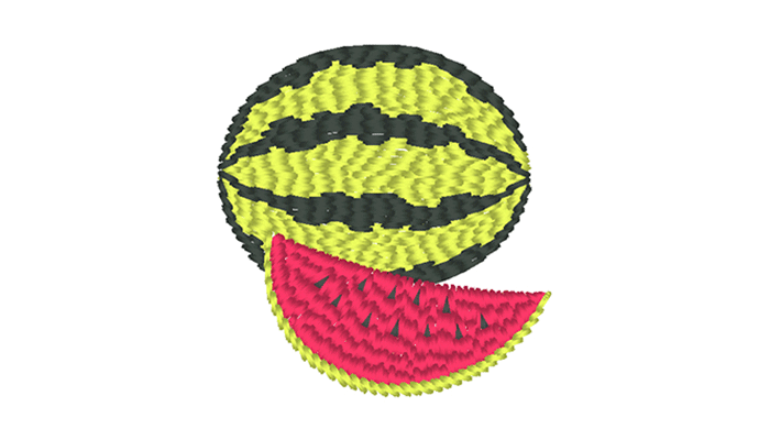 Watermelon embroidery design