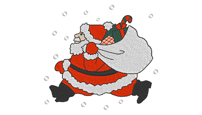 Santa Clause embroidery design