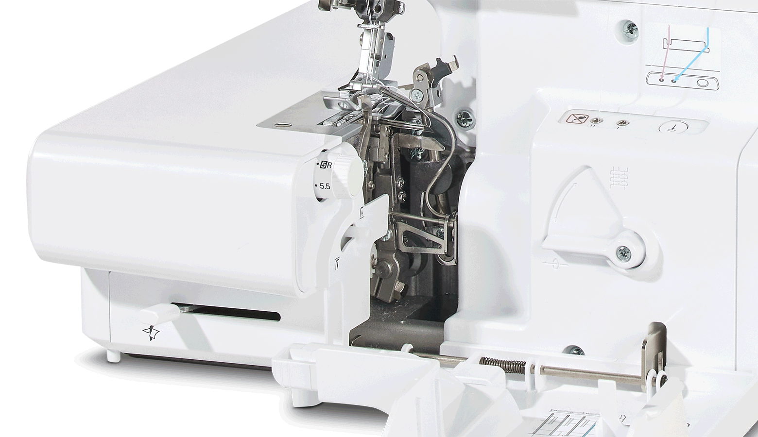 Gros plan des leviers de dégagement rapide de l'Airflow 3000