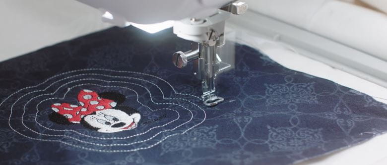 Embroidery of minimouse