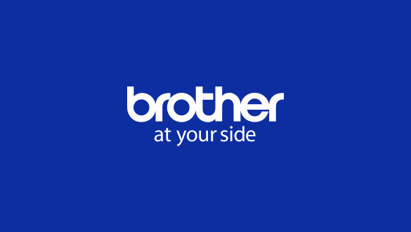 Weiße Brother-Logo auf blauem Hintergrund