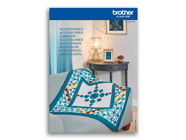Teal quilt booklet on white background
