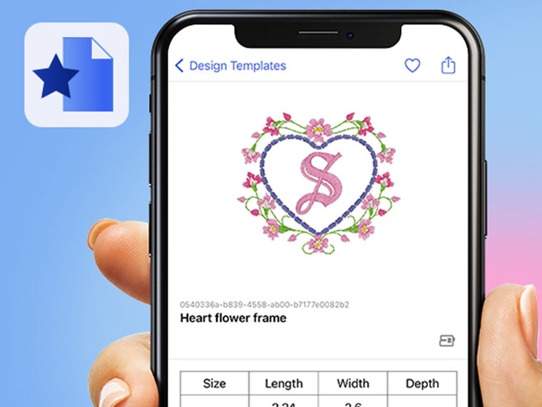 Artspira design templates shown on mobile phone