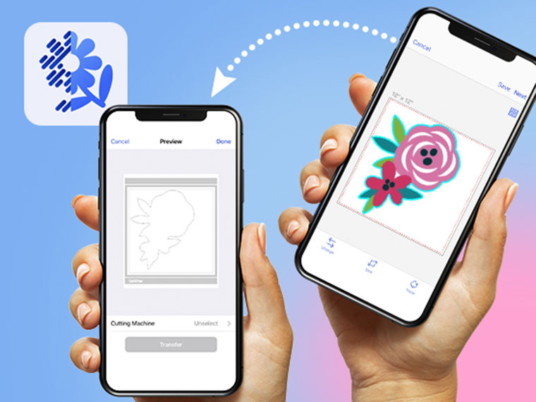 Artspira tracciatura di linee artistiche mostrata sul cellulare