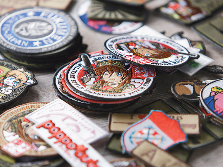 Various embroidered patches
