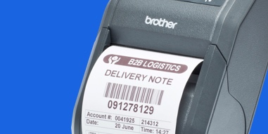 MobildRucker auf Blauem Hintergrund