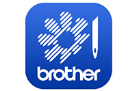 My Stitch Monitor blue Brother icon with flower and needle