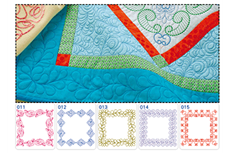 Screen showing new quilt border designs