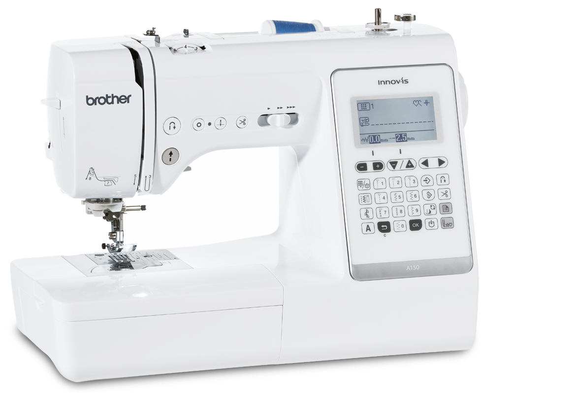 Brother Innov-is A150 Nähmaschine auf weißem Hintergrund
