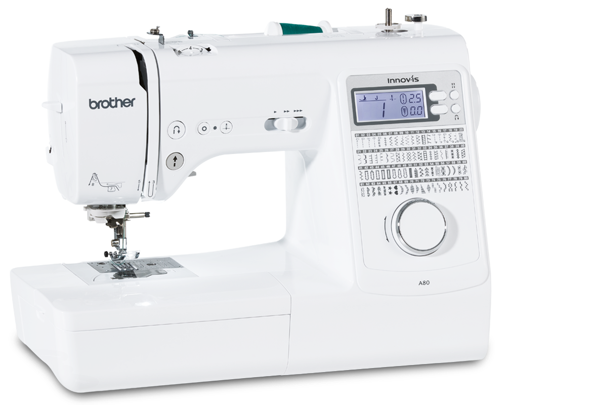Machine à coudre Brother Innov-is A80 sur fond blanc