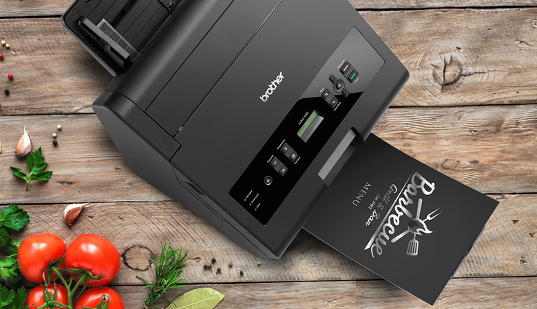 Brother foil printer at BQ setting printing menu
