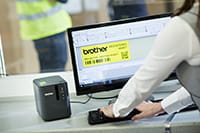 Brother PT-P900W label printer with P-touch Editor label design software