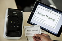QL-810W with iPad tablet visitor management