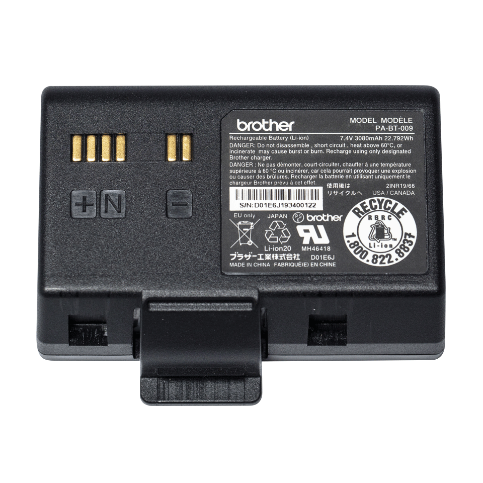 Batería recargable Li-ion PABT009 Brother