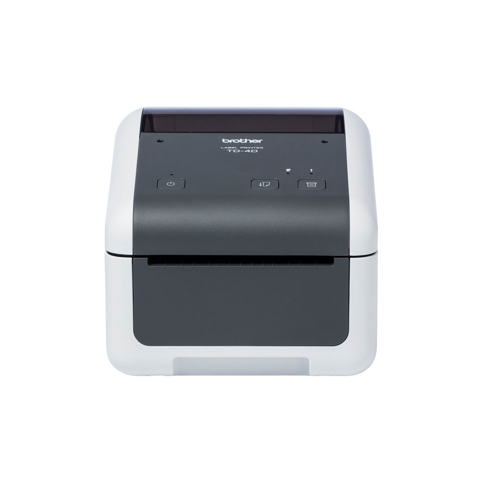 Brother TD-4210D desktop label printer front shot