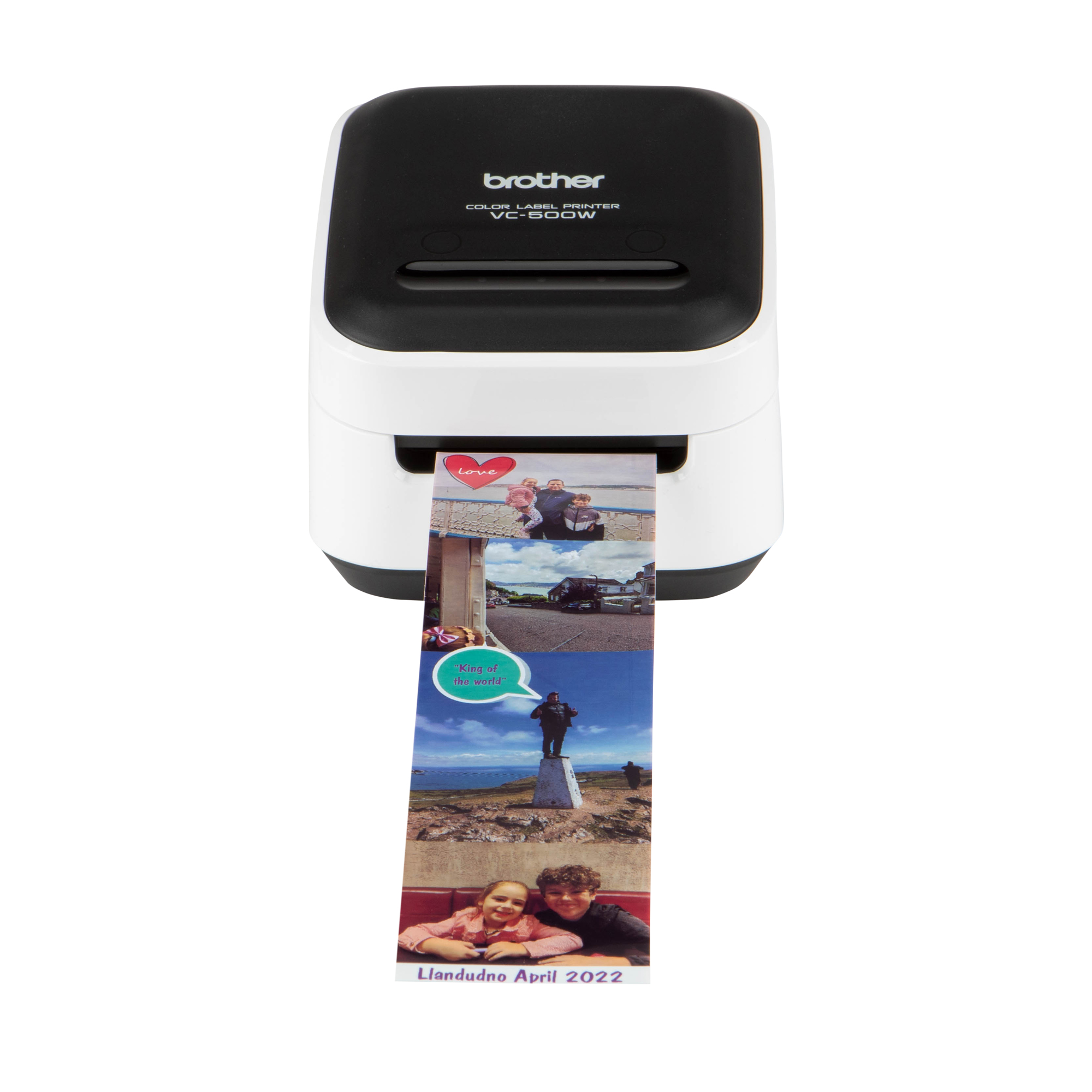 Brother VC-500W printing color photo