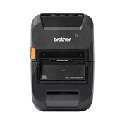 Brother RJ-3230BL rugged mobile printer with transparent background - front angle