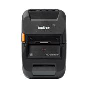 Brother RJ-3230BL rugged mobile printer with transparent background - front angle