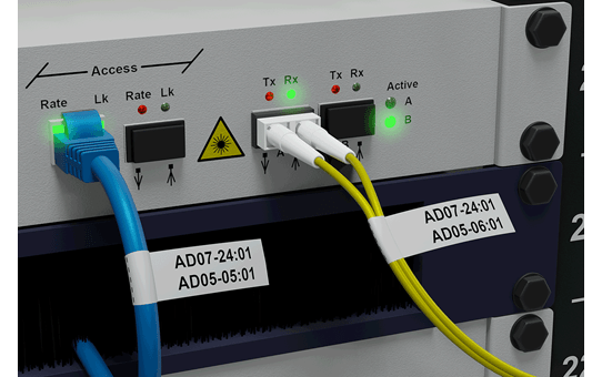 PT-E550WNIVP - labelprinter-pakke til identifikation af netværksinfrastruktur og kabler 7