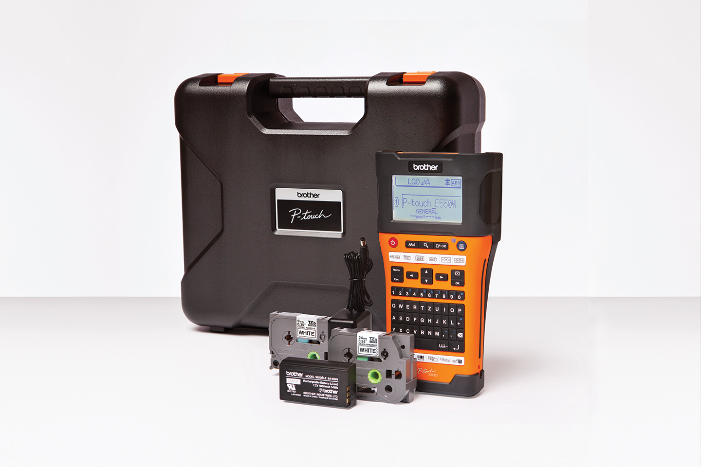 PT-E550WNIVP network infrastructure label printer kit 2