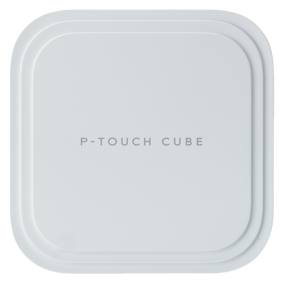 P-touch CUBE Pro (P910BT) címkenyomtató szemből fotózva