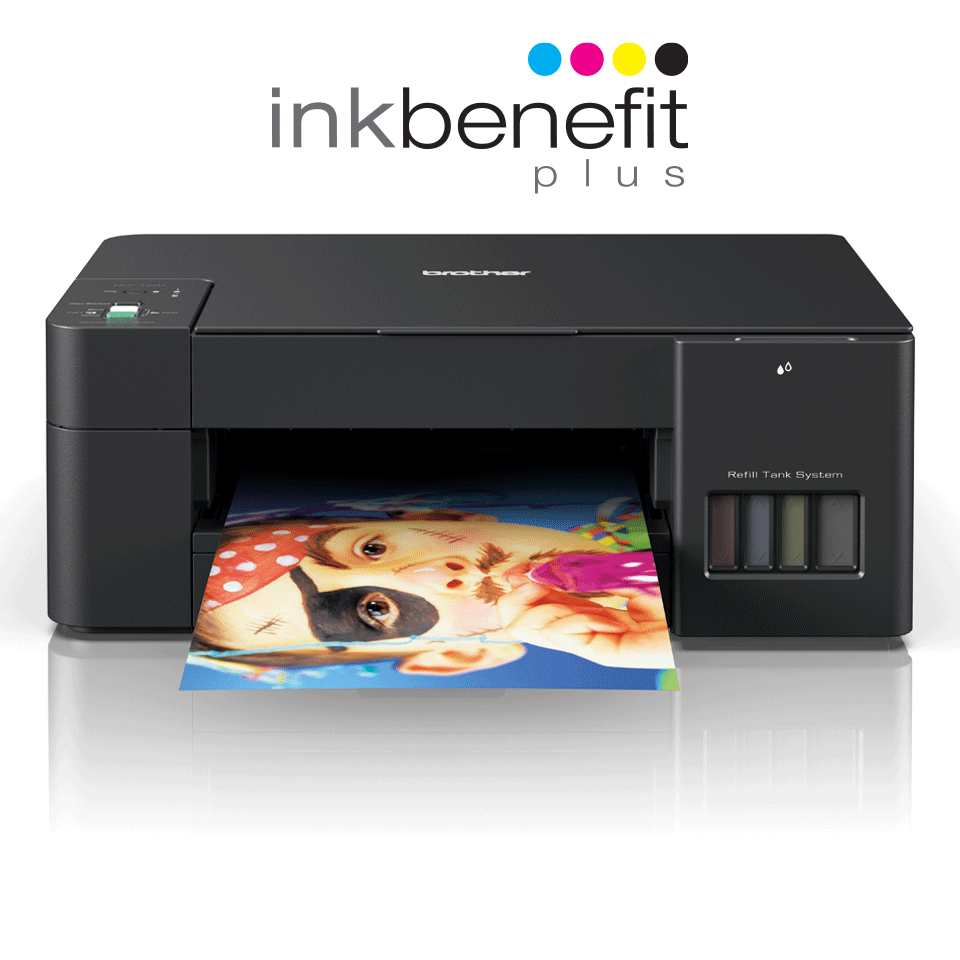 Brother DCP-T220 снимка отпред с лого на Inkbenefit