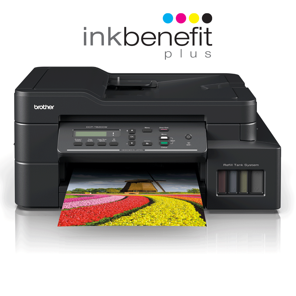 Цветное струйное МФУ 3-в-1 Brother DCP-T820DW Inkbenefit Plus