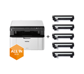 DCP-1610W All in Box Bundle - Wireless 3-in-1 Mono Laser Printer 