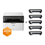 Wireless 3-in-1 Mono Laser Printer - DCP-1610WVB All in Box Bundle