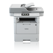 Professional DCPL6600DW 3 in 1 mono laser printer front view with  BLI Line of the Year logo