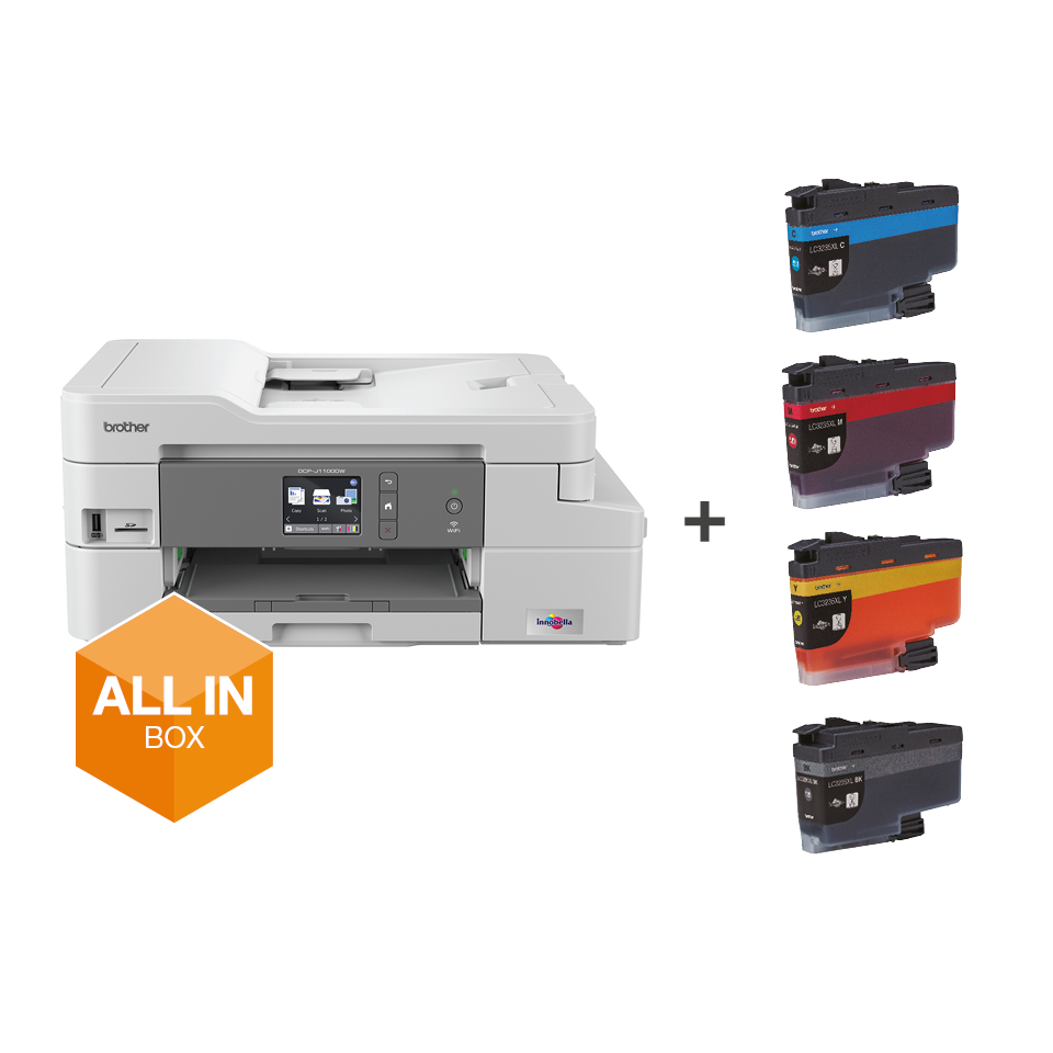 DCP-J1100DW All Box | 3-in-1 Colour Inkjet Printer | Brother