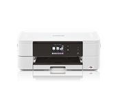 White inkjet printer facing straight ahead - DCPJ774DW
