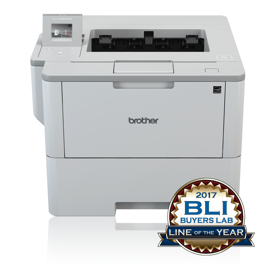 HLL6300DW front view with BLI Line of the Year logo