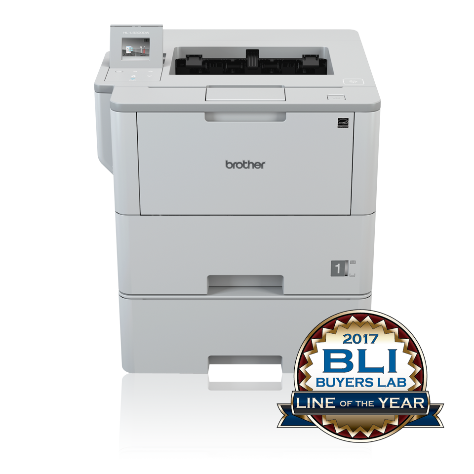 Brother HLL6300DWT sort-hvitt laserskriver med BLI Award logo