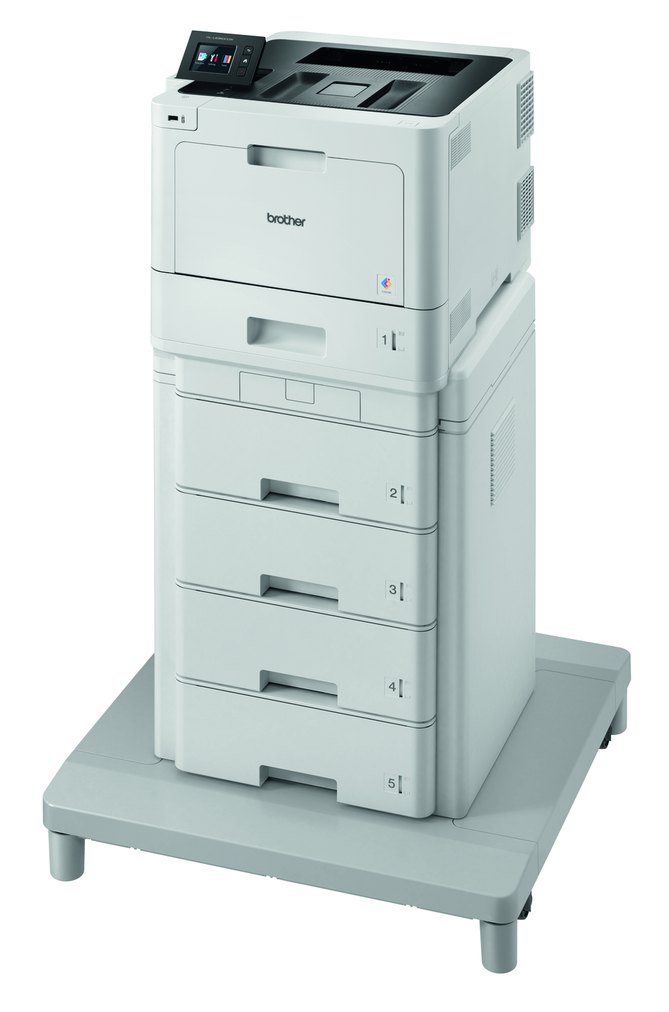 Brother HL-L8360CDWMT profesionāls krāsu, abpusējas drukas, bezvadu tīkla lāzerdrukas printeris + torņveida padeve + torņveida padeves savienotājs 2