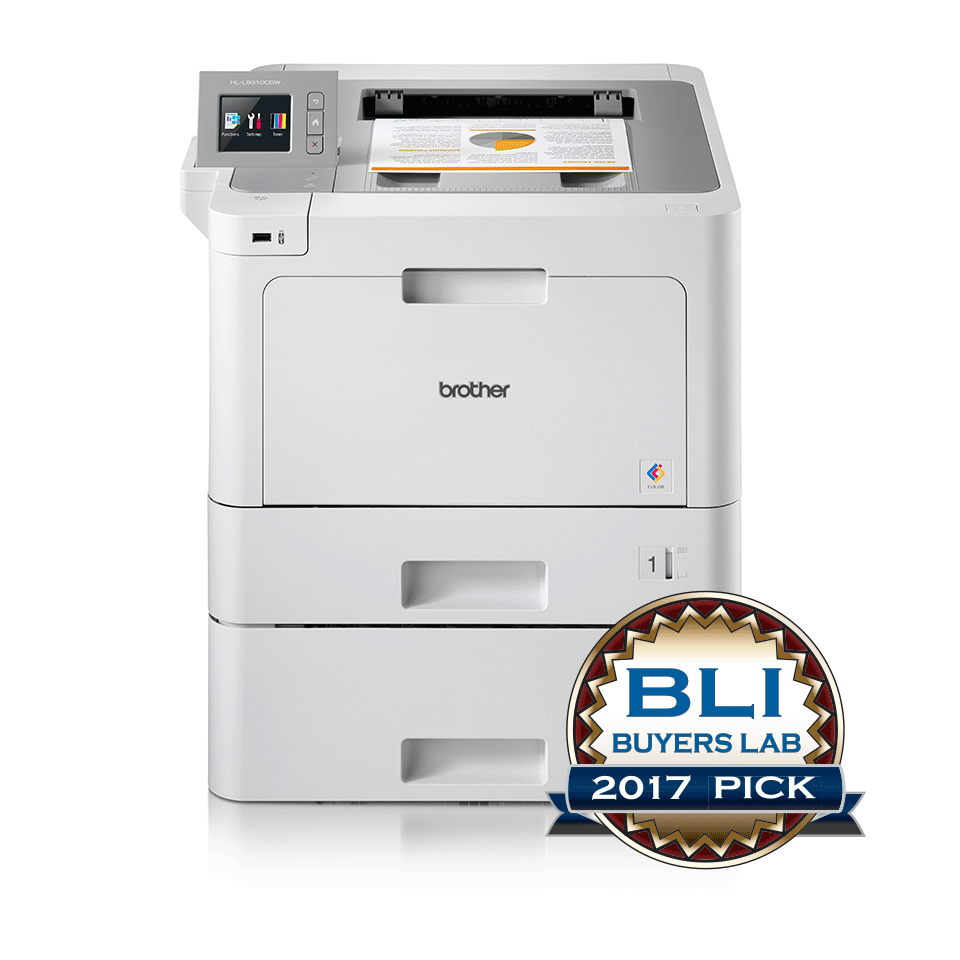Brother HLL9310CDWT farge laserskriver med BLI Award logo 2017