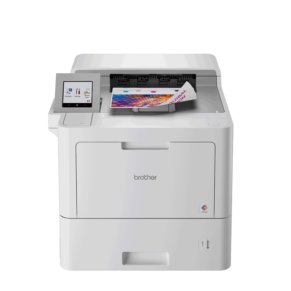 Imprimantă laser color profesională Brother HL-L9430CDN cu document, din față