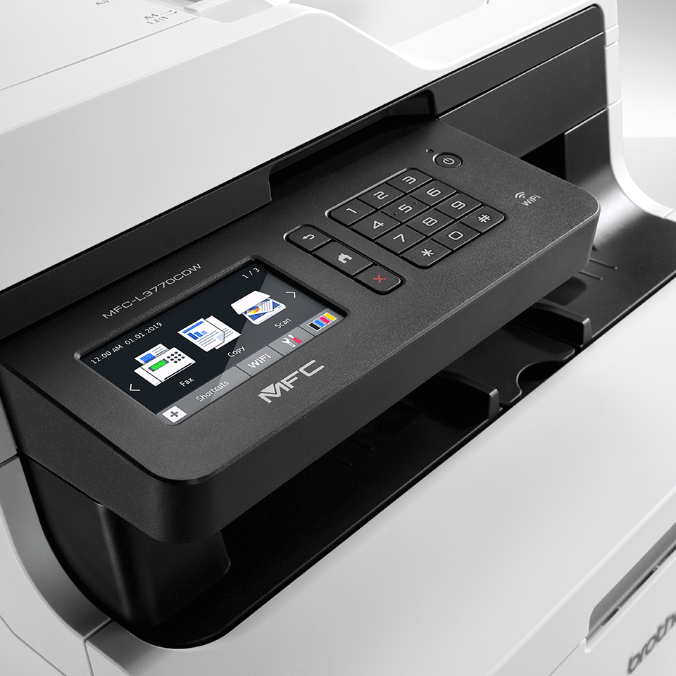 MFC-L3770CDW Stampante multifunzione LED a colori con Wi-Fi, Dual CIS, Ethernet, NFC 4