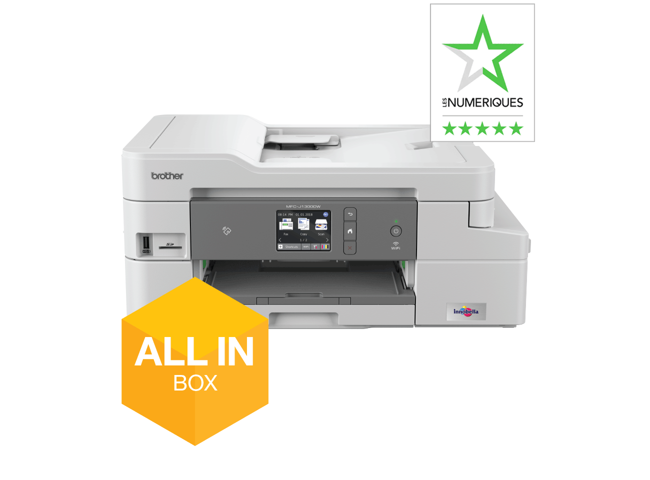 MFC-J1300DW - Pack All In Box Imprimante multifonction 4-en-1 jet d'encre WiFi