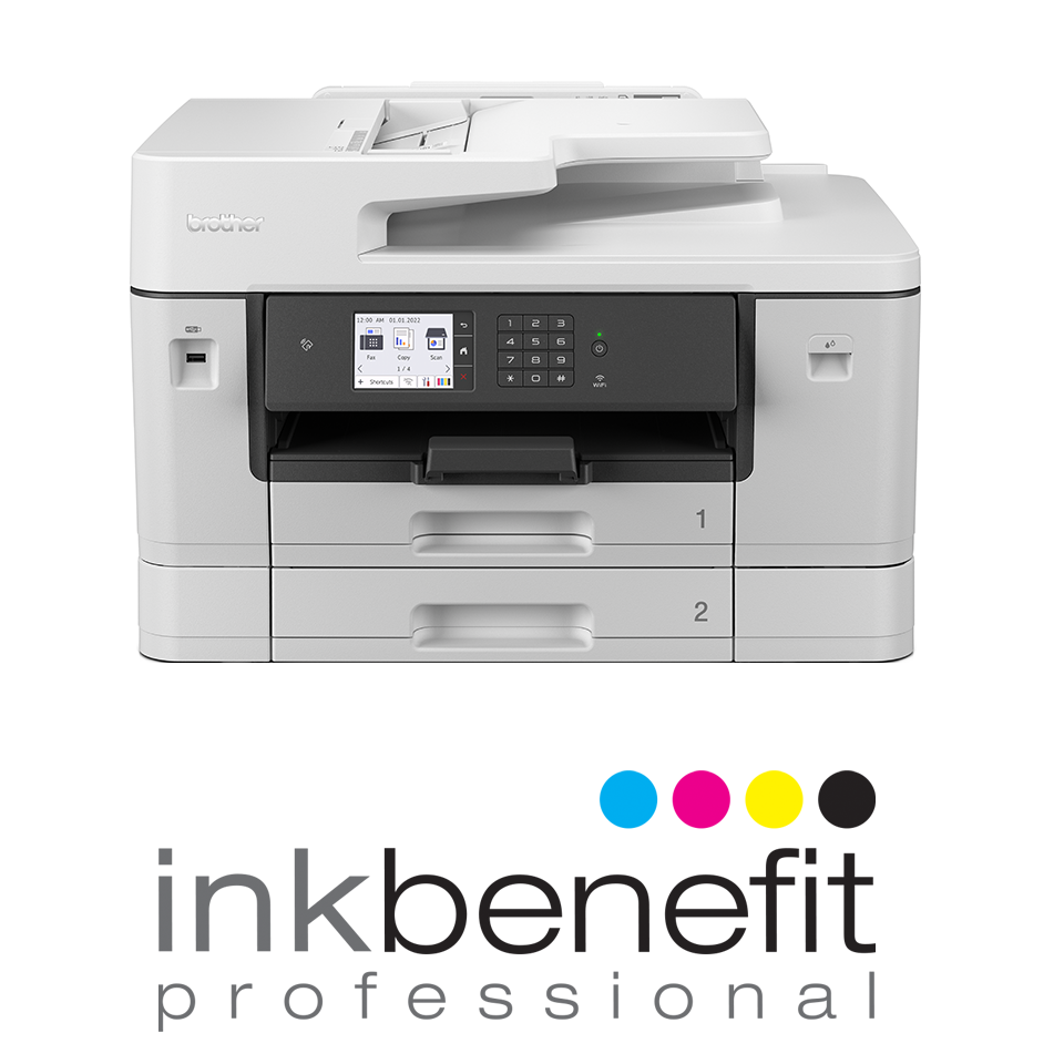 Brother MFC-J3940DW front view with InkBenefit Professional logotype