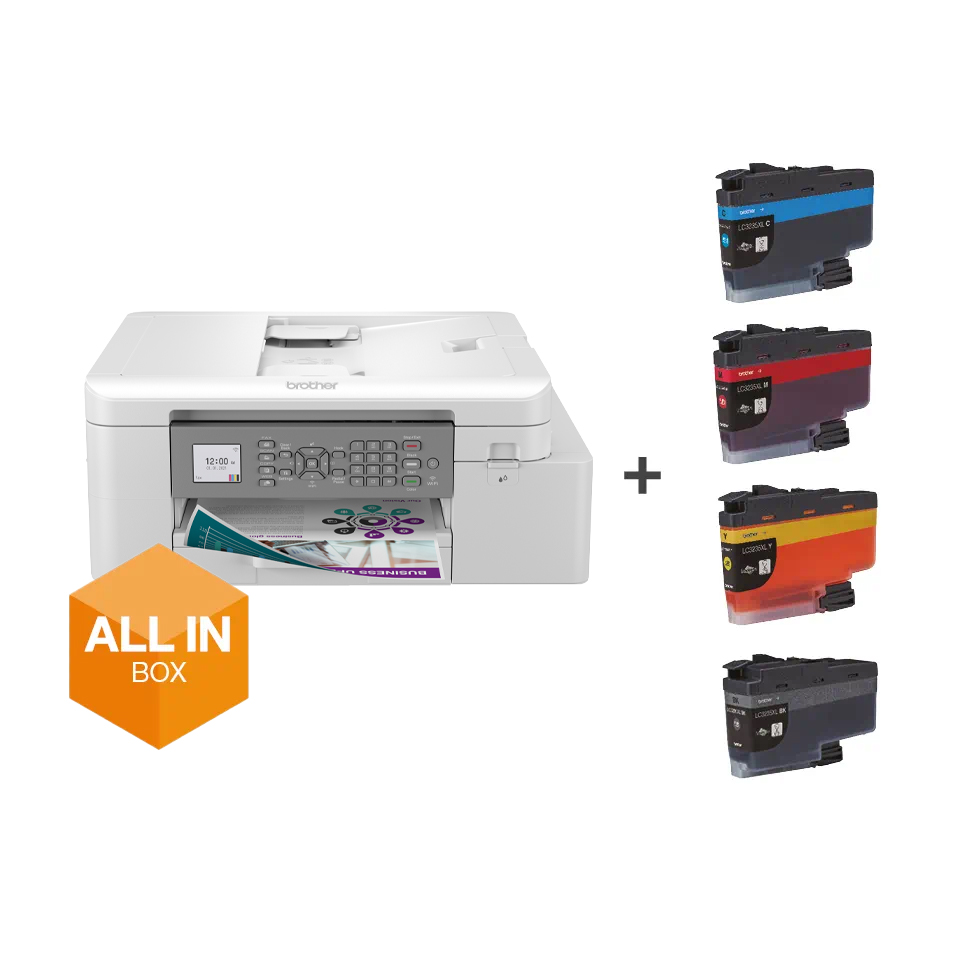 All in Box 4-in-1 colour inkjet printer for home working MFC-J4335DWXL