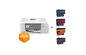 Iepakojums All in Box 4-in-1 krāsu tintes printeris darbam mājās MFC-J4335DWXL